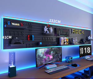 Pannelli Organizer da parete Pegboard <span class=keywords><strong>Display</strong></span> Pegboard da parete con montaggio a parete pioli organizzatore e deposito con accessori per il gioco - Product Image 3