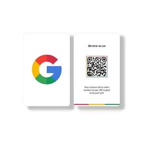 TapFive NFC Benutzer definierte PVC-Visitenkarte Google Review Qr-Code Kontaktloses RFID für die Zahlung Social Media für das digitale Geschäfts menü - Product Image 4