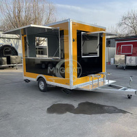 Remorque alimentaire sur mesure à essieu unique de 8,2 pieds avec système à gaz, 2 roues galvanisées, pour la plage, vente en gros, fabricant