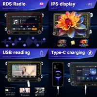 Radio FM RDS Android de 7 Pulgadas para Auto BQCC, Pantalla MP5 Carplay, Estéreo Multimedia BT para VW Amarok, Caddy, Golf 5, 6, Skoda Octavia, Passat B6