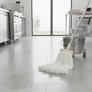 MICROFIBRE <b>KENTUCKY</b> WET <b>MOP</b> 200 Grs. WHITE (carton 30 Pcs) HIGH QUALITY AND LONGLASTING - Product Image 3
