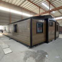 Villa de luxe préfabriquée mobile 20/40 pieds, 2, 3, 4, 5 chambres, maison conteneur extensible, hôtel, salon moderne, centre commercial