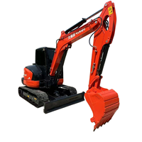 Excavatrice compacte Kubota KX165 d'occasion, 6 tonnes, à bras court, 0-1000 heures de fonctionnement, importée du Japon, d'origine.