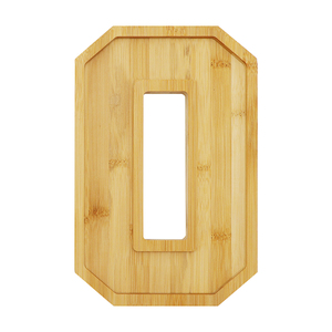 Plateau de service en bambou en forme de chiffre de 11,5 pouces, remplissable, pour charcuterie, viande et plats - Product Image 4