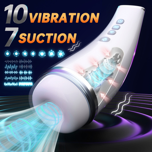 Masturbateur à aspiration vibrante à texture douce 3D avec écran LCD, gobelet d'exercice sexuel intelligent - Product Image 2