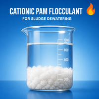 Polyacrylamide Cationique pour la Déshydratation des Boues, Floculant en Poudre à Haute Efficacité