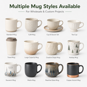Taza de Cerámica Latte con Acabado Liso y Logotipo Personalizado para Cafeterías Especializadas, Hoteles, Proyectos de Vajilla al por Mayor, Suministro Listo para el Mercado - Product Image 4