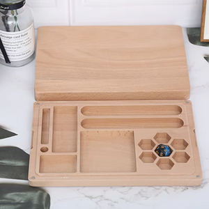 Màu gỗ tre ngục tối và con rồng RPG D & D Xúc xắc hộp trường hợp bao bì khay - Product Image 4