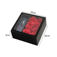 Boîte cadeau de mariage portable, boîte à bonbons de mariage pour parfum, boîte à fleurs pliable pour cadeau sucré