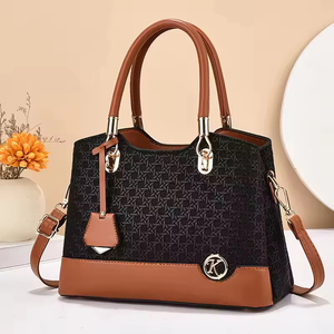 Bolso de Mano Casual de Gran Capacidad para Mujer, Diseño Moderno 2026, Bolso de Hombro Tejido con Bloques de Color, Resistente, para Viajes Diarios - Product Image 3