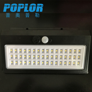 Poplor Solar Wall <b>Light</b> 10W 48LED <b>Motion</b> <b>Sensor</b> Outdoor Garden Lighting Plastic Body <b>With</b> Battery Included - Product Image 3