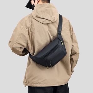 Wholesale Men's <b>Chest</b> Bag Casual Crossbody Bag USB Charging Lightweight Nylon Travel Outdoor Backpack - Product Image 2