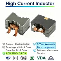 Inducteur blindé à courant élevé série SMD, bobine de puissance à fil de cuivre plat à haute saturation, micro-ohm DCR pour convertisseur DC-DC Buck