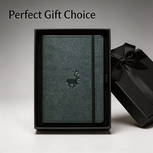 Deer Embossed PU Leather Hardcover <b>Diary</b> with Elastic Band Closure - Product Image 2