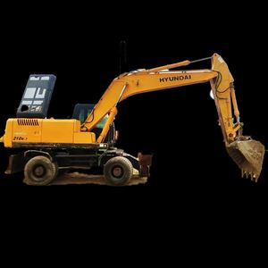 Excavadora de cadenas Hyundai original 90% nueva de 21 toneladas 210w-9s usada con motor, bomba y caja de cambios - Alta eficiencia - Product Image 1