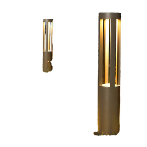 Modern 40cm su geçirmez LED çim ışığı ile Vintage güneş plastik nokta alüminyum vücut IP65 için otel dekoratif peyzaj baba - Product Image 2