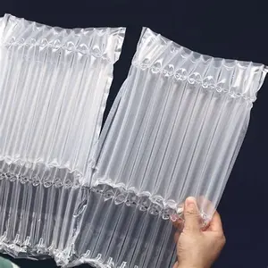 Factory Custom Inflatable Shockproof Packaging Bubble Film Roll Buffer Cushion Air Column Bag For Protective Wine Bottles