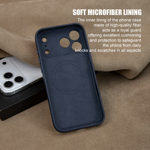 เคสโทรศัพท์หนังวัวแท้ทำด้วยมือสำหรับ <span class=keywords><strong>iPhone</strong></span> 18/18 <span class=keywords><strong>Pro</strong></span>/ 18 <span class=keywords><strong>Pro</strong></span> Max ฝาครอบแบบห่อหุ้มด้วยแม่เหล็ก OEM/ODM จากโรงงาน - Product Image 3