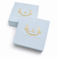 Boîte à bijoux rigide de style livre, logo doré de haute qualité, impression UV, fermeture magnétique pour boucles d'oreilles, emballage cadeau pour bijoux