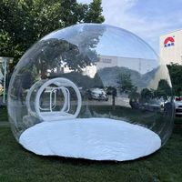Personnalisé 3m 4m 5m Bulle Maison Gonflable Extérieure Maison de Rebond de Bulles Tente PVC Extérieur Transparent Ballon Tente à Bulles avec Souffleur