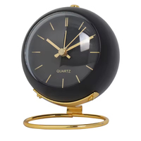 Horloge de bureau rétro simple verte, alimentée par piles, silencieuse, sans tic-tac, affichage numérique, petite taille, veilleuse électronique