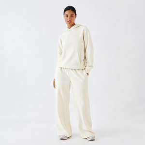 Conjunto de Sudadera con Capucha Oversize para Mujer, Corte Holgado, Sudadera Premium y Pantalones Jogger de Pierna Ancha, Conjunto de Dos Piezas - Product Image 1