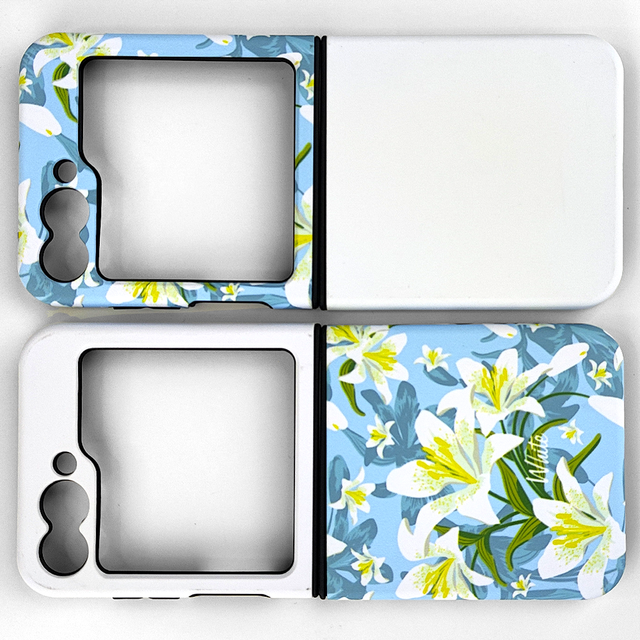 Subbank Sublimation 3D Tough Cover for Samsung Galaxy Z Flip 6 Matte Glossy Coated Blank Mobile Cover with Opened Button