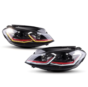 Gruppo Fari LED per Auto, Assemblaggio Luci Anteriori per Volkswagen <span class=keywords><strong>VW</strong></span> <span class=keywords><strong>Golf</strong></span> 7 MK7 <span class=keywords><strong>7.5</strong></span> GTI, Accessori Auto, Fari a Proiezione 2013-2020 - Product Image 1