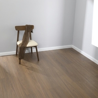 Parquet en bois massif de noyer noir, style antique moderne, trois couches, 15 mm, étanche, système de pose à clipser, pour usage domestique, origine Chine, motif floral synchrone