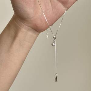 Collar de Plata S925 con Seis Garras Clásicas Incrustadas con un Solo Diamante, Cadena para Clavícula, Collar de Oro de 14K con Circonita, Vale la Pena Comprar para Mujer - Product Image 1