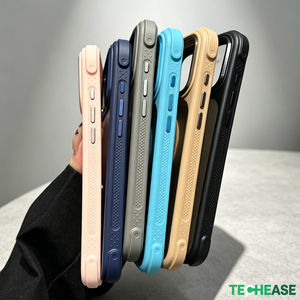 Coque de téléphone magnétique, toucher doux, anti-chute, pare-chocs en TPU et PC avec béquille rétractable métallique pour iPhone 15 Pro Max - Product Image 3