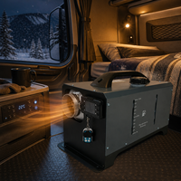 Chauffage de stationnement horizontal intégré 2kW 5kW 12V 24V pour voitures, camions, camping-cars, bus, SUV, caravanes, tentes, bateaux et motorhomes, à air et diesel