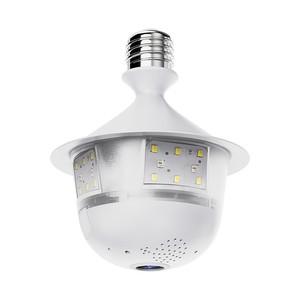 Cámara Bombilla V380Pro E27 Inalámbrica WiFi con Vista Panorámica de 360 Grados y Lente Ojo de Pez para Vigilancia del Hogar - Product Image 5