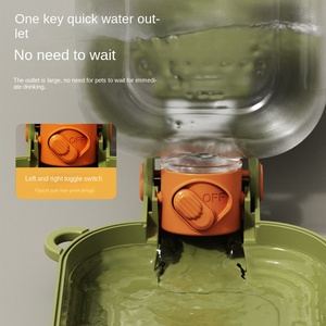 Ciotola per Acqua per Cani Ecologica Portatile a Doppio Uso Grande Capacità in Materiale PC per Viaggi all'Aperto - Product Image 2