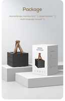 Diffuseur d'arômes de feu de camp 280 ml, écologique, électrique, fonctionnement silencieux, USB, grande production de brume, flamme simulée colorée, pour la maison et la voiture