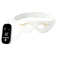 Masque oculaire flexible en silicone à LED pour thérapie par la lumière rouge 630nm 850nm infrarouge, appareil rechargeable pour le soin des yeux, anti-cernes et anti-âge