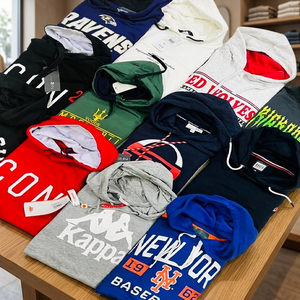 เสื้อฮู้ดดี้ผู้ชายคุณภาพสูงจากบังกลาเทศ เสื้อกันหนาวแบบสวมหัว มีซิป คอกลม พิมพ์ลายตัวอักษร FOB $4.50-5.90 ขั้นต่ำ 80 ชิ้น - Product Image 3