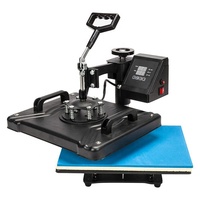 Entrepôt aux États-Unis 8 En 1 Machine de sublimation multifonction Presse à chaud automatique à double affichage numérique Machines pour t-shirt tasse