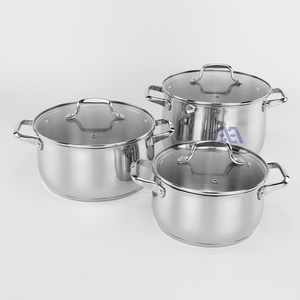 Juego de ollas y sartenes de acero inoxidable <span class=keywords><strong>AXA</strong></span>, cerámica antiadherente, 4 piezas, juego de utensilios de cocina de chef doméstico profesional sin PTFE/PFOA/PFAS - Product Image 6