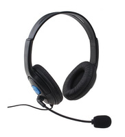 Casque d'écoute stéréo de jeu avec fil, pour PS4, écouteurs avec Microphone