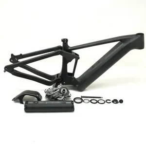 Full E-Bike 29er Carbon Fibre Ophanging Schijfrem Elektrische Kracht Ondersteuning Fietsframe Mtb Met Shim. Ano Ep8 Mid M