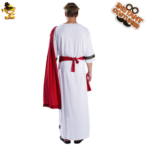 Venta al por mayor nacional de los hombres Cosplay disfraz de fiesta de lujo Casual nativo Toga Caesar disfraz - Product Image 3