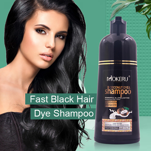 Mokeru-champú de <span class=keywords><strong>Color</strong></span> negro Natural para hombres y mujeres, <span class=keywords><strong>tinte</strong></span> de cabello de coco, permanente y rápido - Product Image 3