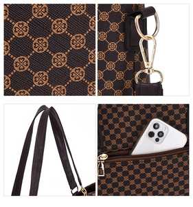 Nuova Collezione 2026: Set di 6 Borse da Donna di Lusso con Monogramma Stampato, Grande Capacità, in Poliestere, Borsa a Tracolla e a Spalla - Product Image 4