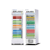 Vitrines de réfrigérateur de marque à faible de réfrigérateur transparents spacieux pour le magasin de franchise de boissons