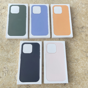 Coques de téléphone portable en silicone liquide LOGO pour <span class=keywords><strong>iPhone</strong></span> 17 Pro Max 16 Pro Max 15 <span class=keywords><strong>14</strong></span>, avec recharge sans fil et couvercle magnétique, livrées avec boîte de vente au détail - Product Image 5