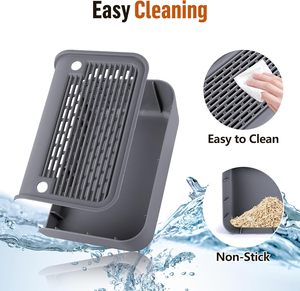 Caja de arena para gatos <span class=keywords><strong>Alfombrilla</strong></span> de rampa con función de filtro Fácil de limpiar Caja de arena para gatos Paso para caja de arena para gatos autolimpiable - Product Image 5