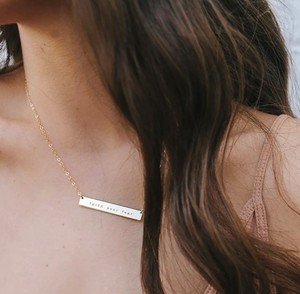 Inspire เครื่องประดับสแตนเลสสร้อยคอแผ่นดิสก์ความรักส่วนบุคคลแกะสลักชื่อเครื่องประดับเปล่าออกแบบได้ตามต้องการ - Product Image 6