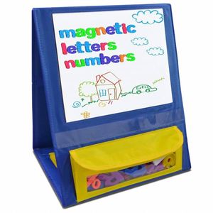 Supports de table magnétiques portables, tableau de poche double face, autoportants, pliables, cartes effaçables à sec pour enfants et enseignants - Product Image 1