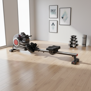 Robuuste roeitrainer van metaal - stevig frame, antislip pedalen, ideaal voor intensieve fitness training thuis - Product Image 4